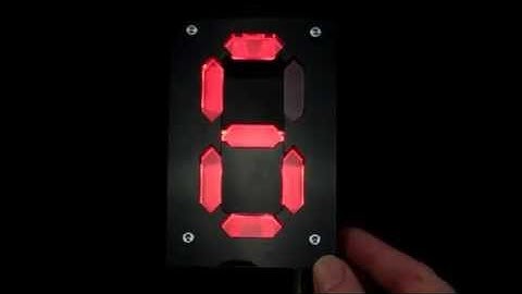 Seven-Segment Digit - Lasercut - 22 Ws2812 LED-Strip 2/3