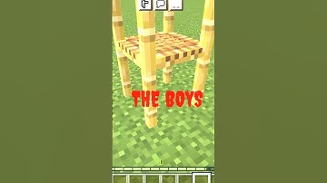 Minecraft Girls vs Boys #short #gaming #minecraft #h_noob adam