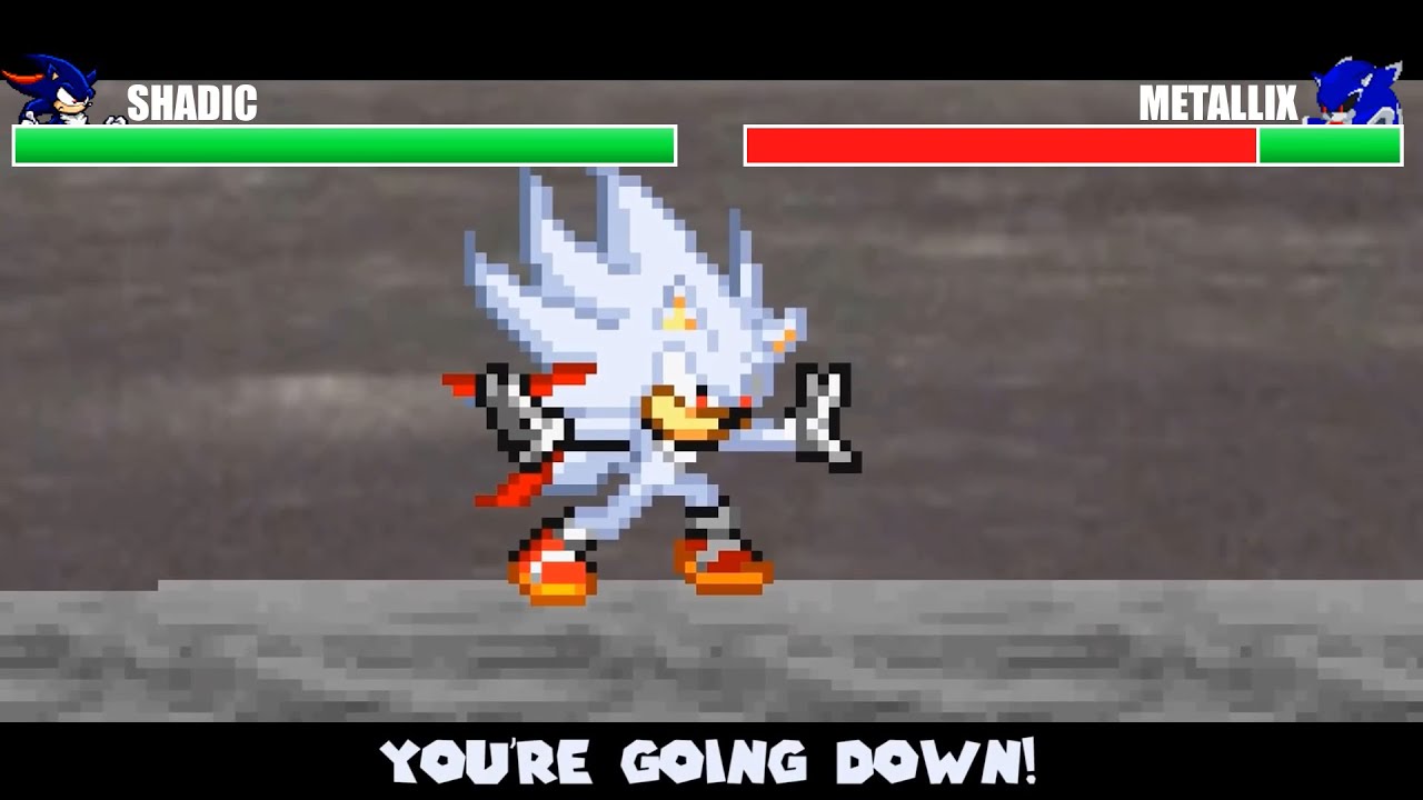 Shadic Vs Metallix With Healthbars Youtube