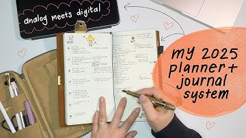 My 2025 planner and journal system | Travelers Notebook + iPad (ANALOG + DIGITAL)