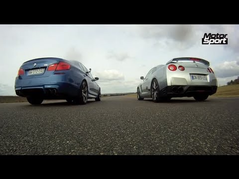 Drag race : Nissan GT-R 2012 VS BMW M5 F10 (Motorsport)