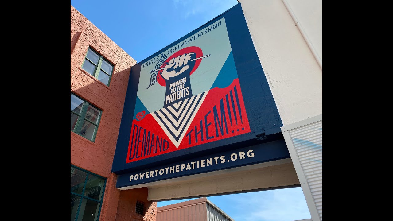 Shepard Fairey Mural  at the Morean Arts Center