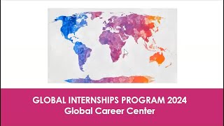 Summer 2024 Global Internship Info Session