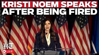 Kristi Noem LIVE: First Remarks After Trump Removes Her as Homeland Security Secretary | US News