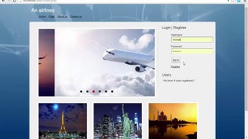 Airline Reservation System in HTML, PHP, JavaScript