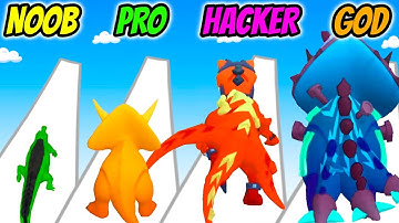 Dino Rush - NOOB vs PRO vs HACKER vs GOD