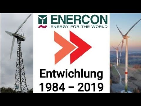 Enercon Windkraftanlagen ( Entwicklung 1984 - 2019 )
