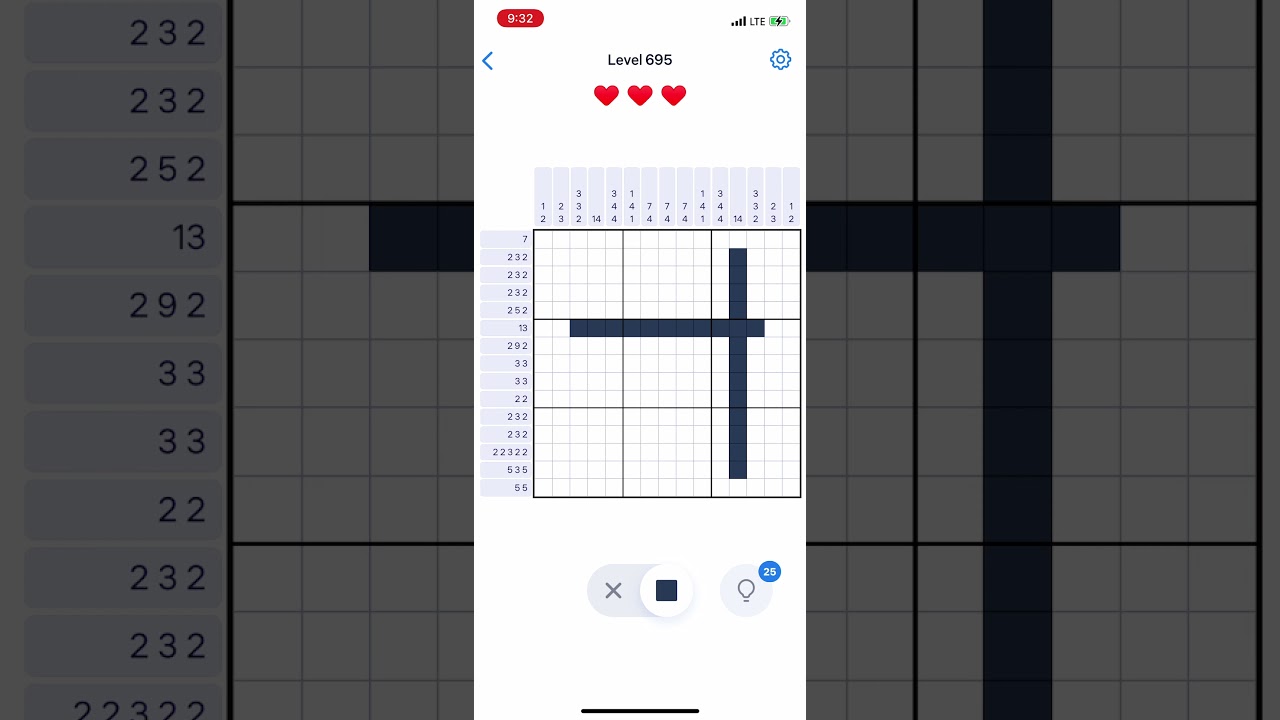 nonoページ Nonogram.com - Number Puzzle LEVEL 695 - No Boosters - YouTube