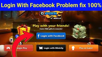 8 ball pool facebook login problem | 8 ball pool facebook login problem error | Login Problem Fix