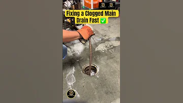 Fixing A Clogged Main Drain Fast Plumbing DIY LeakRepair HomeImprovement ToiletFix Shorts 