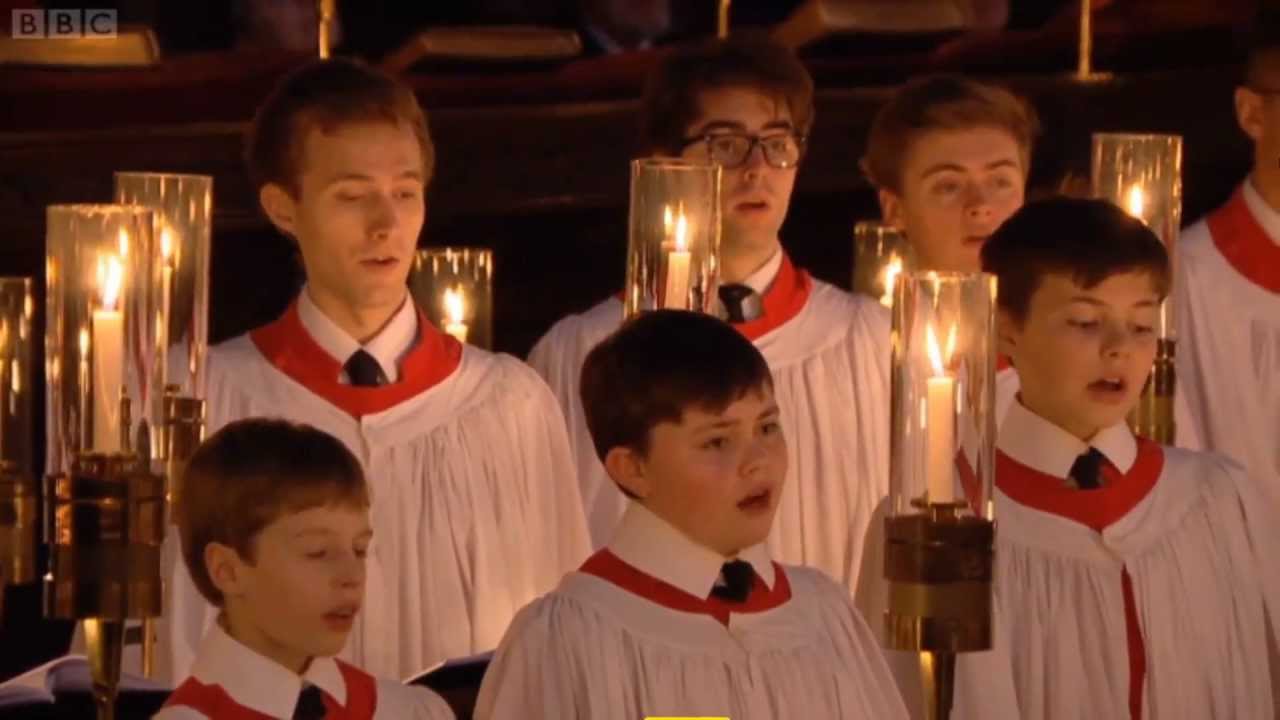Carols from Kings, Cherry Tree Carol, Away in a Manger, Xmas Eve 2012