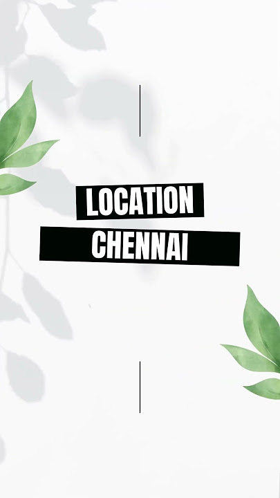 Graphic Designer | Fresher | Chennai