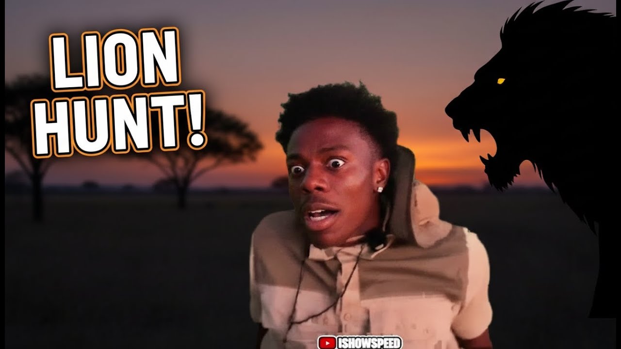 IShowSpeed’s Wild Lion Hunt in the Heart of Botswana 🦁🔥