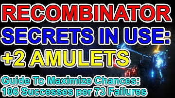 POE 3.18 - Recombinator Crafting - Best Way To Make +2 Amulets & Why It
