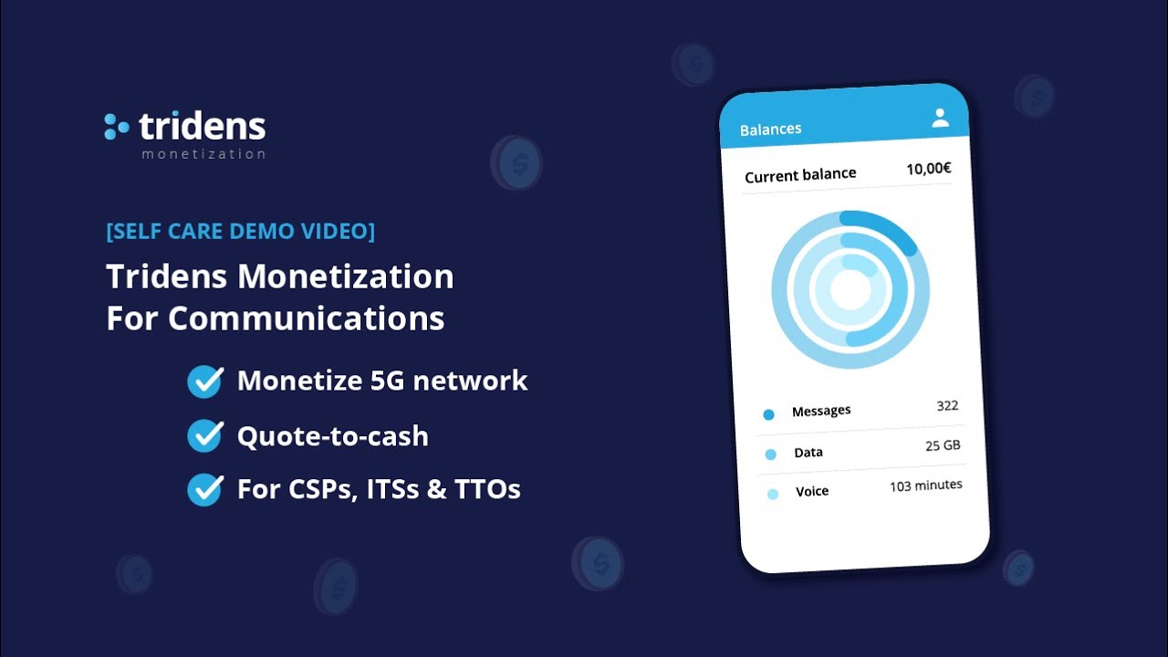 Tridens Monetization - Self Care - Communications