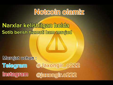 Notcoin sotish
