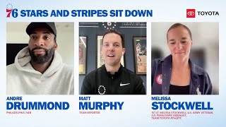 Melissa Stockwell’s Incredible Journey: 76ers Military Appreciation Spotlight with Andre Drummond