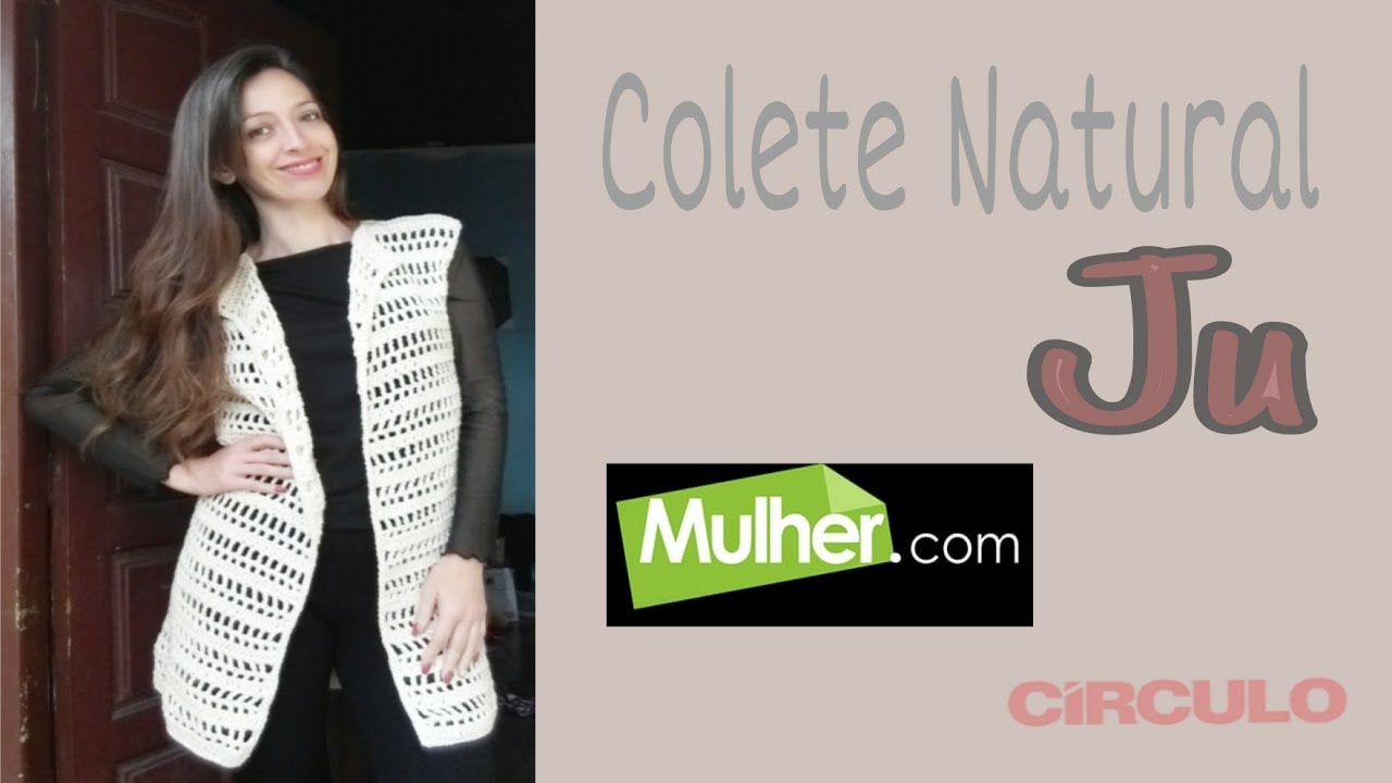 Colete Ju Natural (Kimono em Crochê)