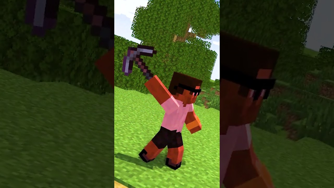 Who’s Pickaxe is Stronger??  #minecraft #shorts