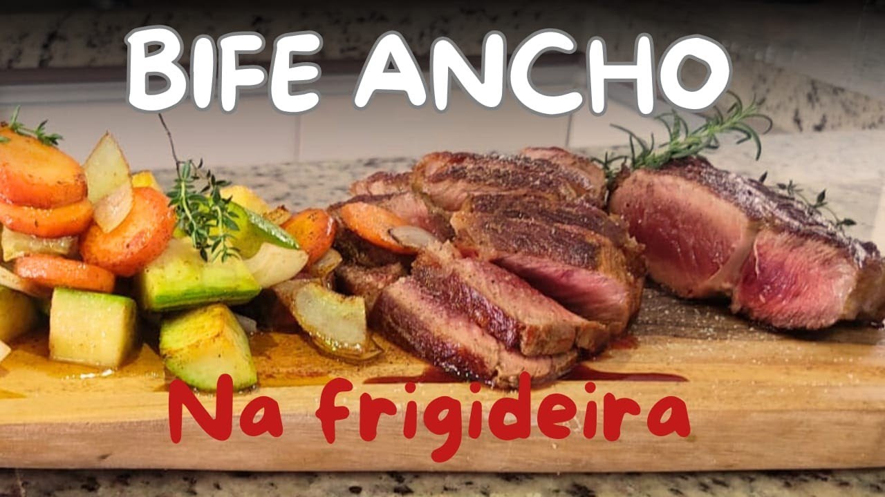 Bife ancho na frigideira!