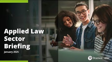 BTEC Post 16 Levels 2 and 3: Briefing Session for Applied Law