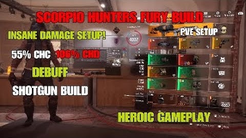 Division 2 SCORPIO HUNTERS FURY MEMENTO BUILD ! INSANE DAMAGE SHOTGUN BUILD SCORPIO IS OP!