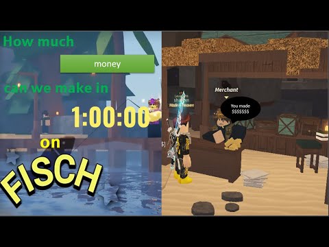 How much money can we make in 1 Hour on Roblox Fisch (We got a Nuke ...