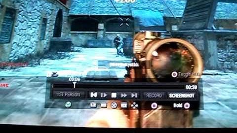 Black Ops: amazing 360 quickscope headshot