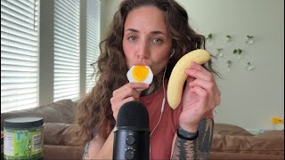 ASMR| Fake Food Eating 🍳 🍗🍓 🍫 🍌 (mouthsounds)