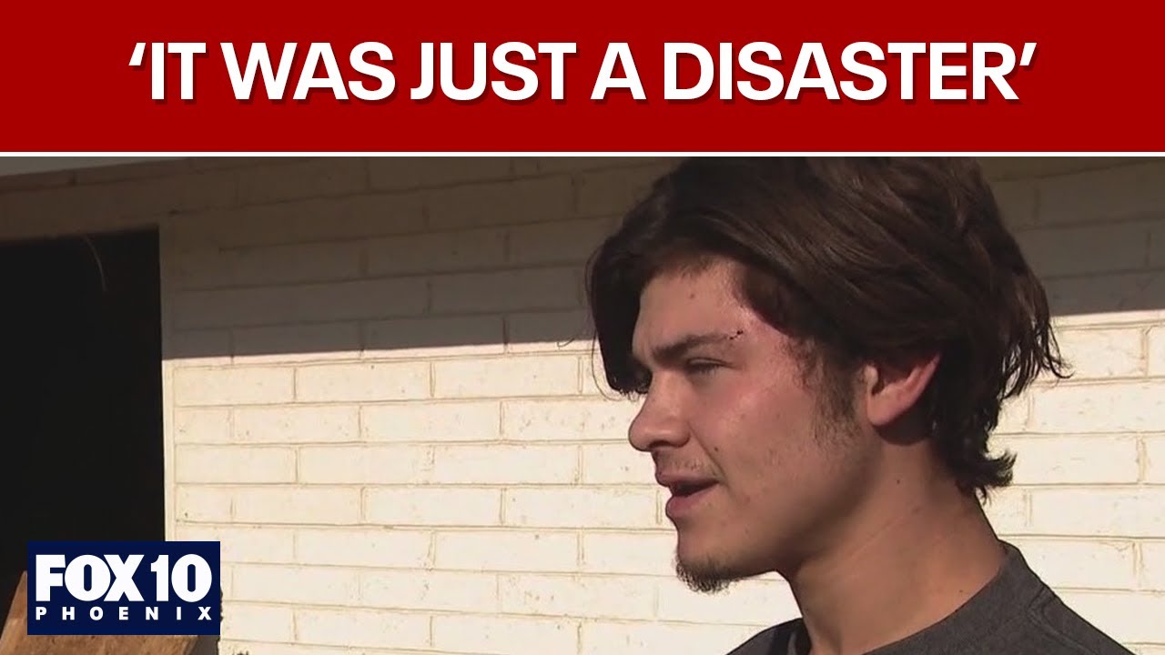 Man speaks out after car crashes into his room | FOX 10 Phoenix - YouTube