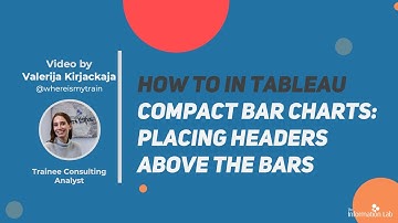 How to in Tableau in 5 mins: Create Compact Bar Charts