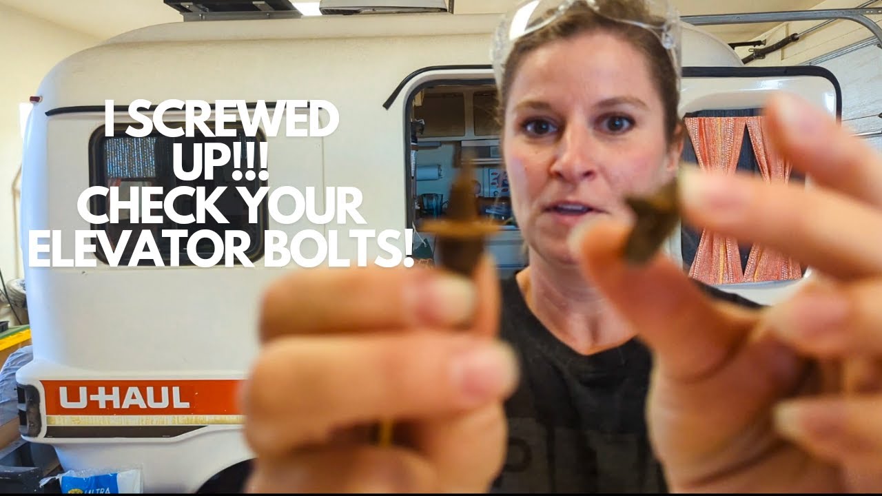 🔩 How To Properly Change Rusted Elevator Bolts in Your Vintage Camper