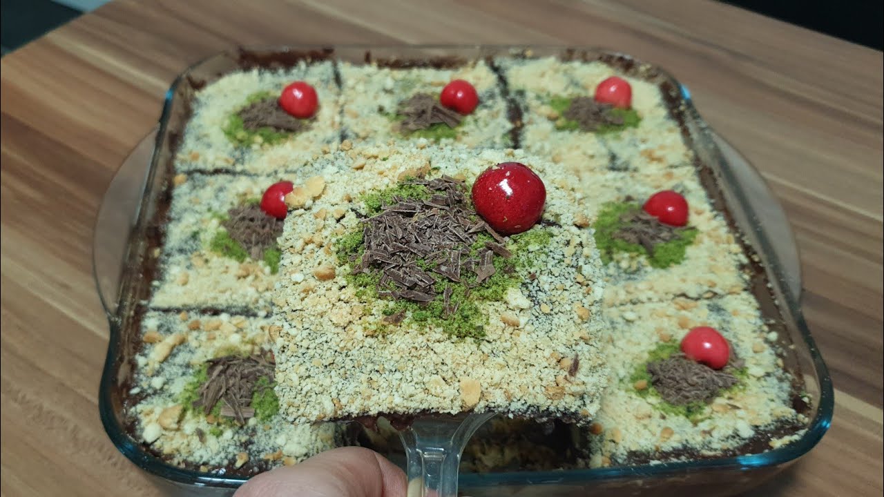Bisküvili pudingli çok kolay bir pasta tarifi YouTube