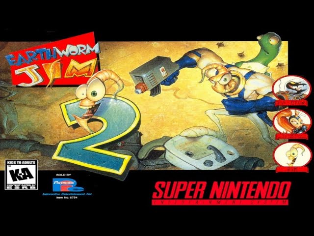 Zerando Earthworm Jim Snes 