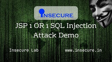 JSP 1 OR 1 SQL Injection Attack Demonstration