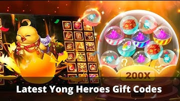 yong heroes gift codes 2023 NEW yong heroes promo codes
