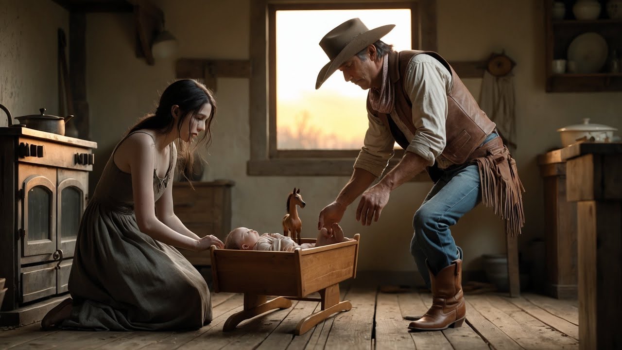 Widow Sat Crying Beside an Empty Cradle, The Cowboy Filled Her House With Laughter Again