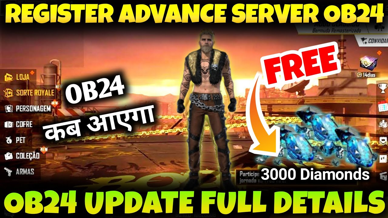 New OB24 Update Full Details || How to Registration in Advance Server OB24 in Free Fire Ob24 Update