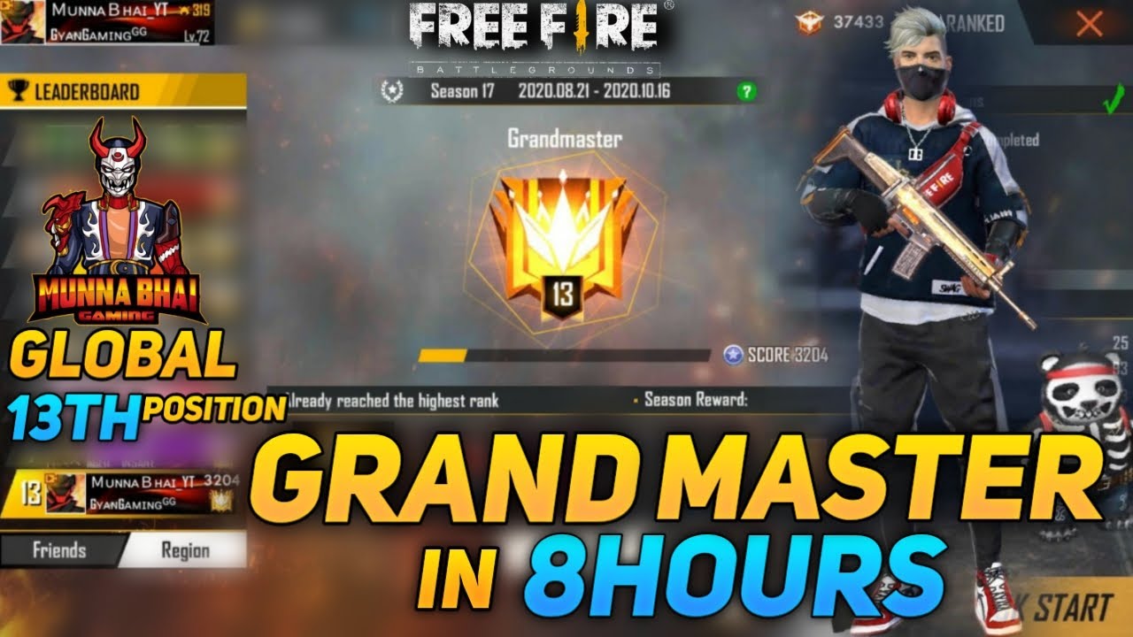 Road To Grandmaster - Rank Push Live - Garena Free Fire - Free Fire ...