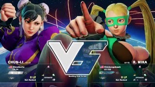 Street Fighter V Steveburto Chun Vs. Chickengobawk Mika No Commentary