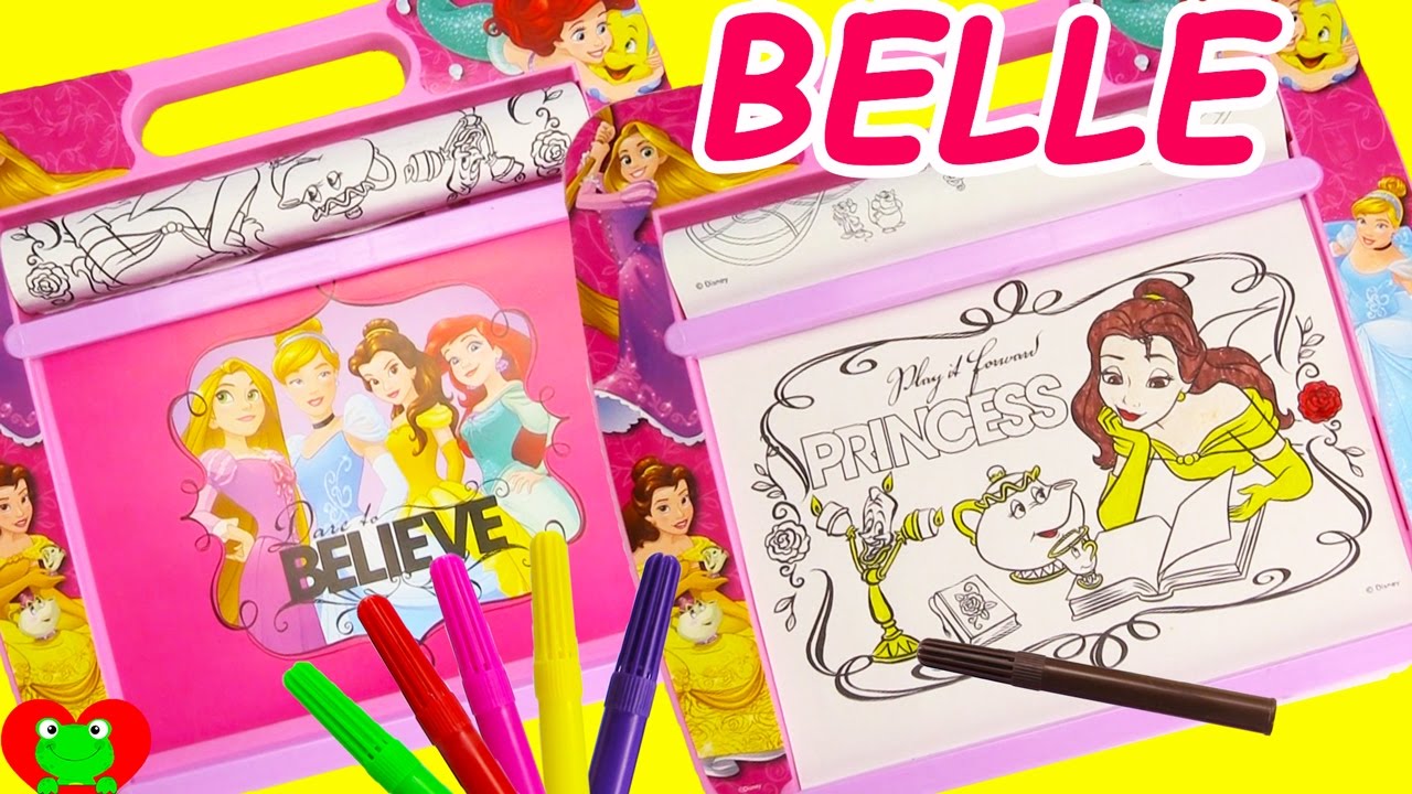 Disney Princess Coloring Pages On Rolling Art Desk And Surprises