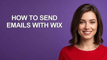 How To Send Emails With Wix - AshleyHowTo