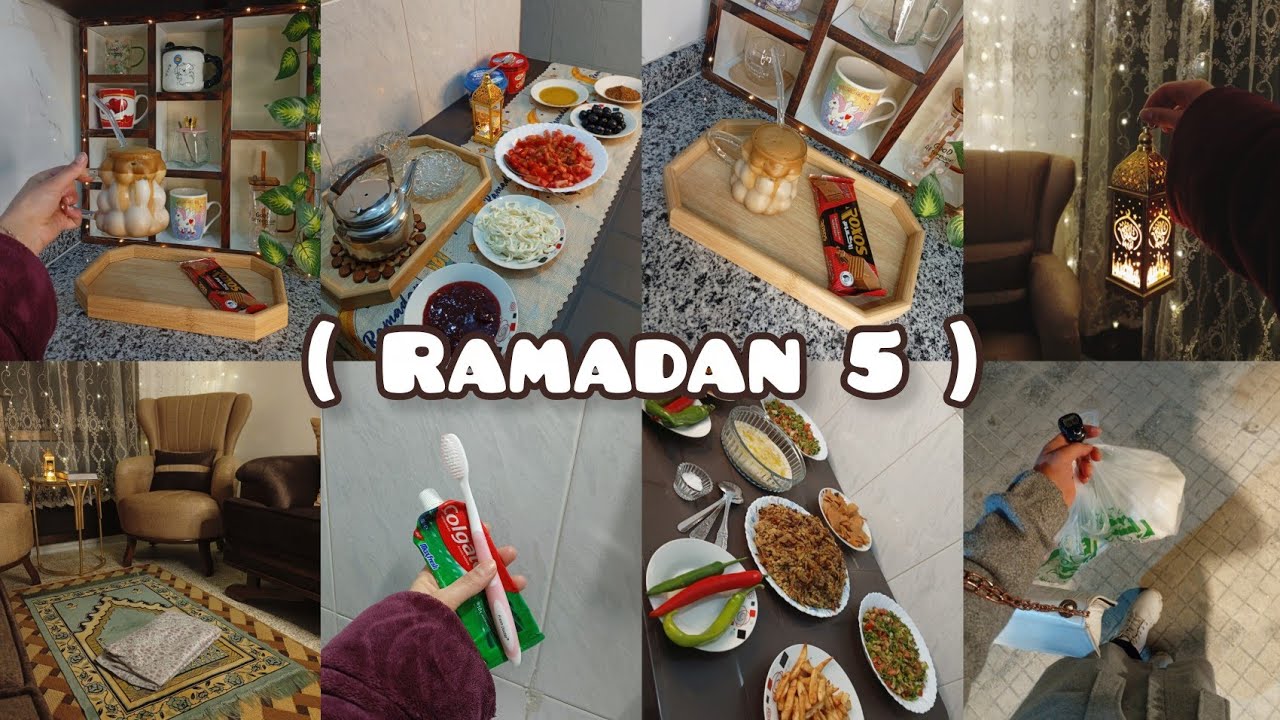 ( 5 رمضان 🌙) حضرت إلى عائلتي الذ سحور 📸♥️ عبادة 📿🙏🏻 • افطار 🍱 • مشتريات 🛍️ • ايس كافي🧋💆🏻‍♀️ والمزيد