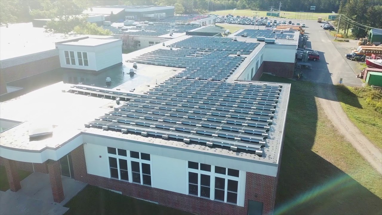 Mount Desert Island High School Solar Array YouTube
