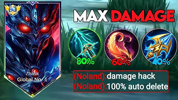 GLOBAL ZHASK ABUSE THIS NEW MAX DAMAGE EMBLEM AND IN RANKED GAMEPLAY!!(must try)MLBB✓