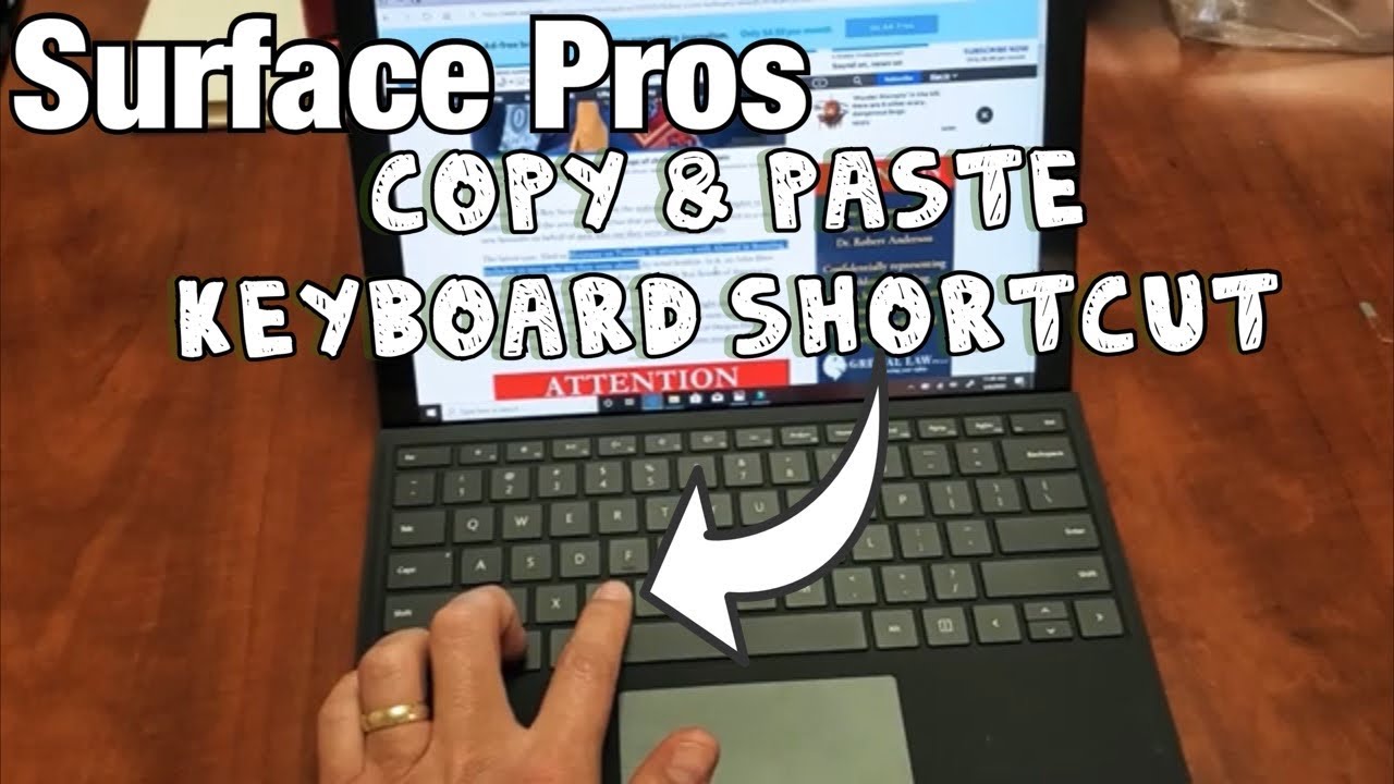 How Do You Copy And Paste On Microsoft Surface