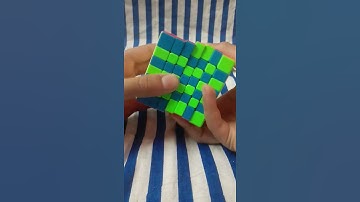 Checkerboard pattern on 7 by 7 rubik