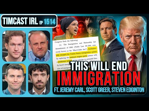 Thumbnail for GOP Bill Will SLASH Immigration By 85%, GUT Hart-Celler Act | Timcast IRL