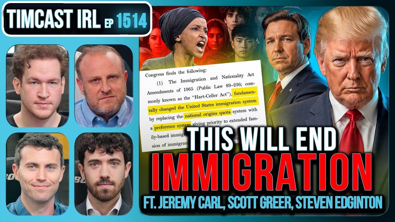 GOP Bill Will SLASH Immigration By 85%, GUT Hart-Celler Act | Timcast IRL