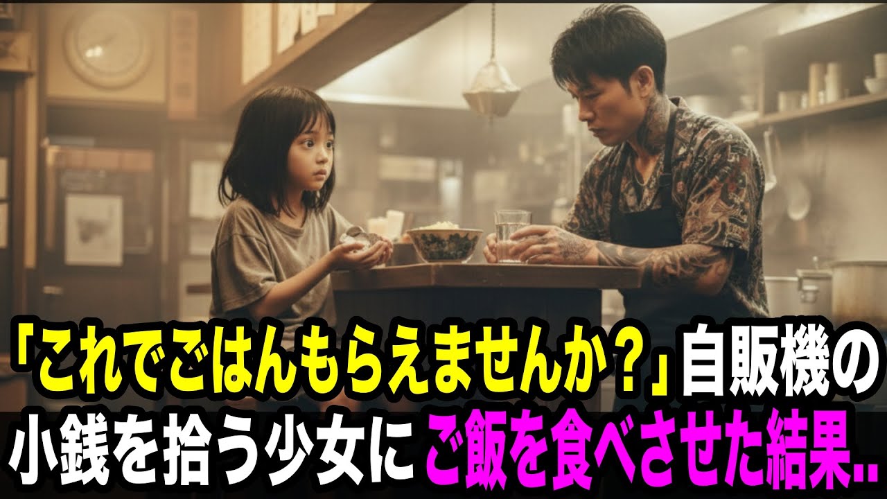 ヤクザ店員が極貧少女に腹いっぱい食わせた結果..【スカッとする話】 YAKUZA